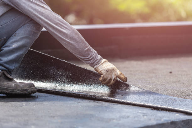 Professional Basement Waterproofing technician working in Calverton Park, MO